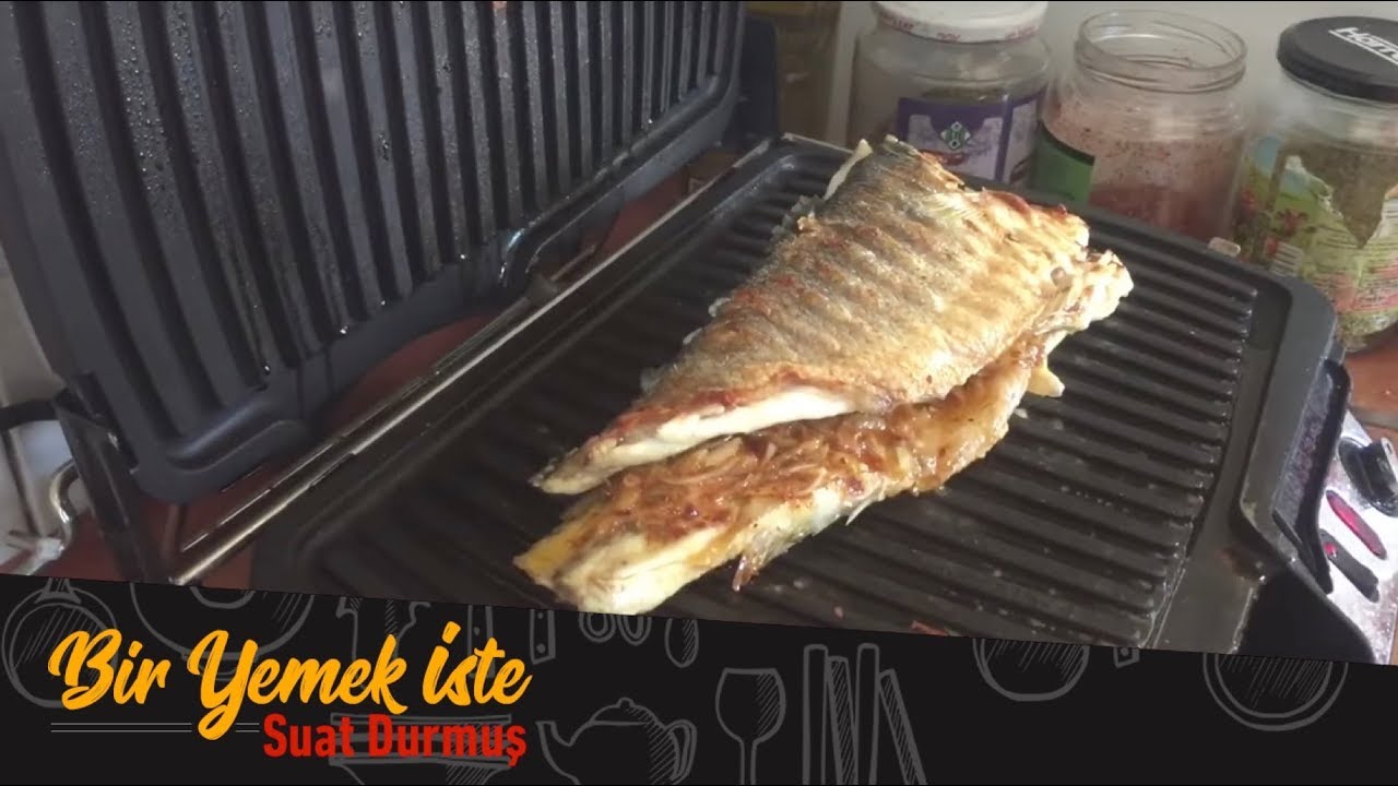Tost makinesinde yağsız kolay balık ızgara, mutfak, Easy to grill fish without oil in the toaster